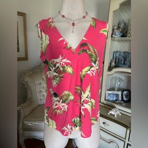 Tommy Bahama almost new C:4194-6 size SP Tropical Pink Sleeveless Top